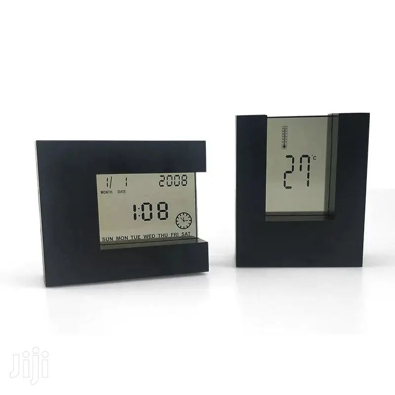 Japan Transparent Digital Calendar Temperature Alarm Clock