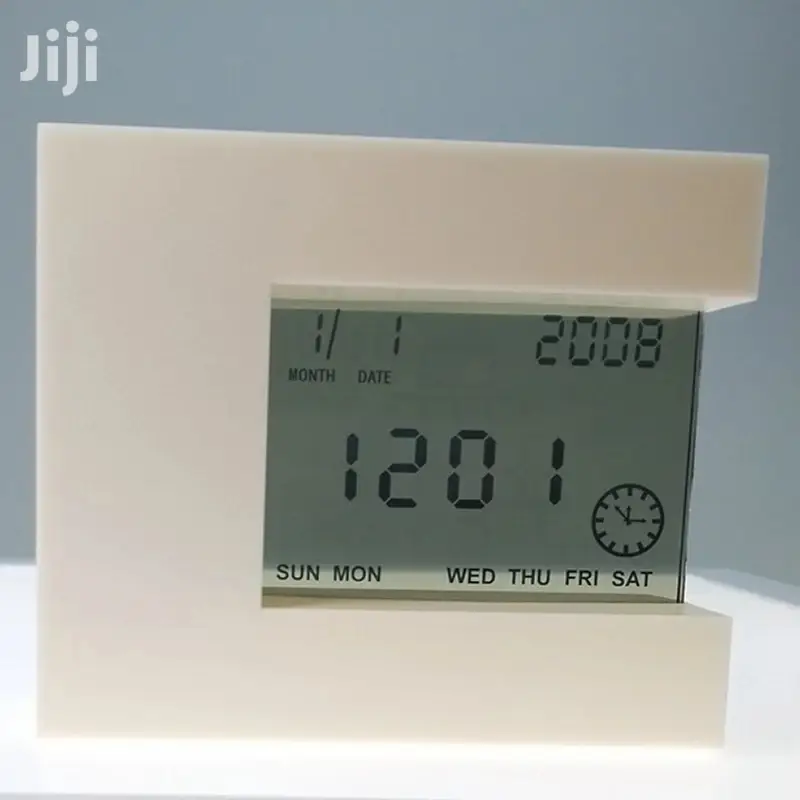 Japan Transparent Digital Calendar Temperature Alarm Clock