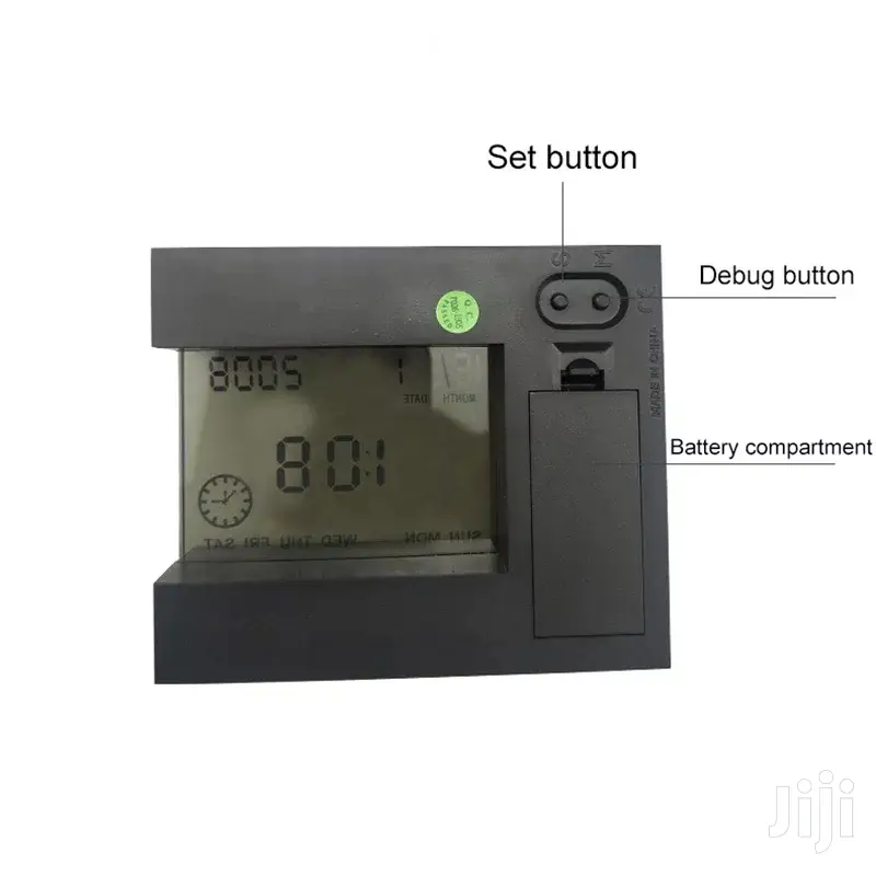 Japan Transparent Digital Calendar Temperature Alarm Clock
