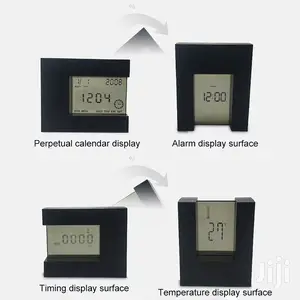 Japan Transparent Digital Calendar Temperature Alarm Clock