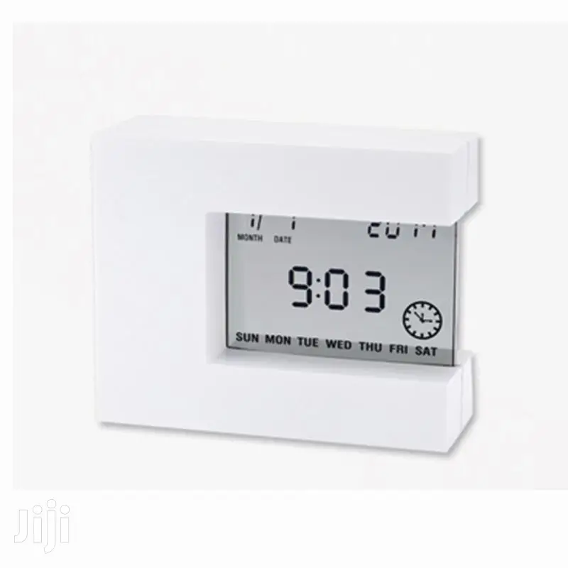 Japan Transparent Digital Calendar Temperature Alarm Clock