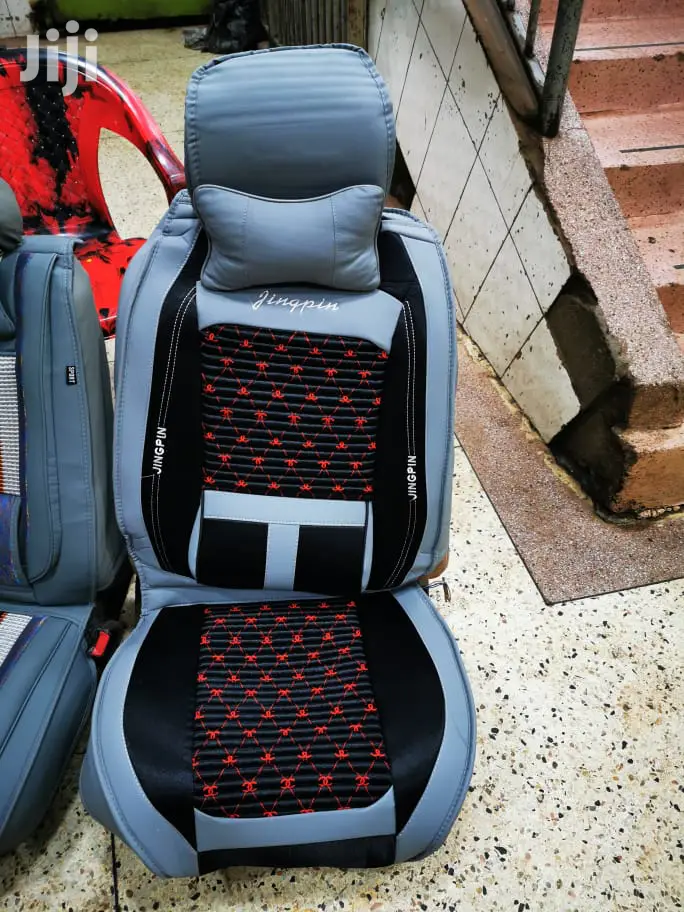 Gray Black Seat Covers