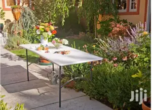 USA LIFETIME 6ft Fold In Half Folding Long Table