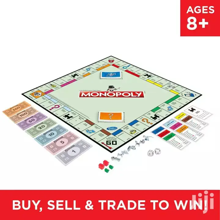 Standard Monopoly Game Board