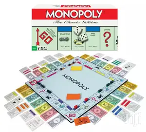 Standard Monopoly Game Board