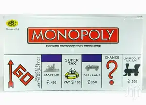 Standard Monopoly Game Board