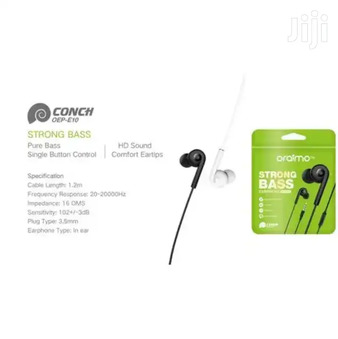 Oraimo Strong Base Ear Phones With Mic