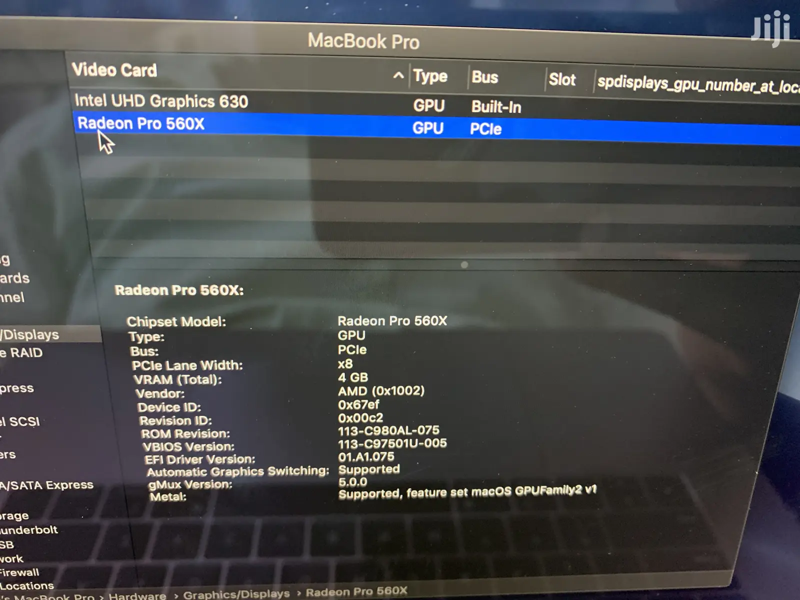Laptop Apple MacBook Pro 16GB Intel Core i9 SSD 512GB