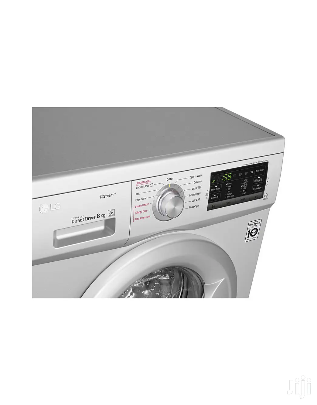LG Front-Load 6 Motion Direct Drive Steam Washing Machin 8kg