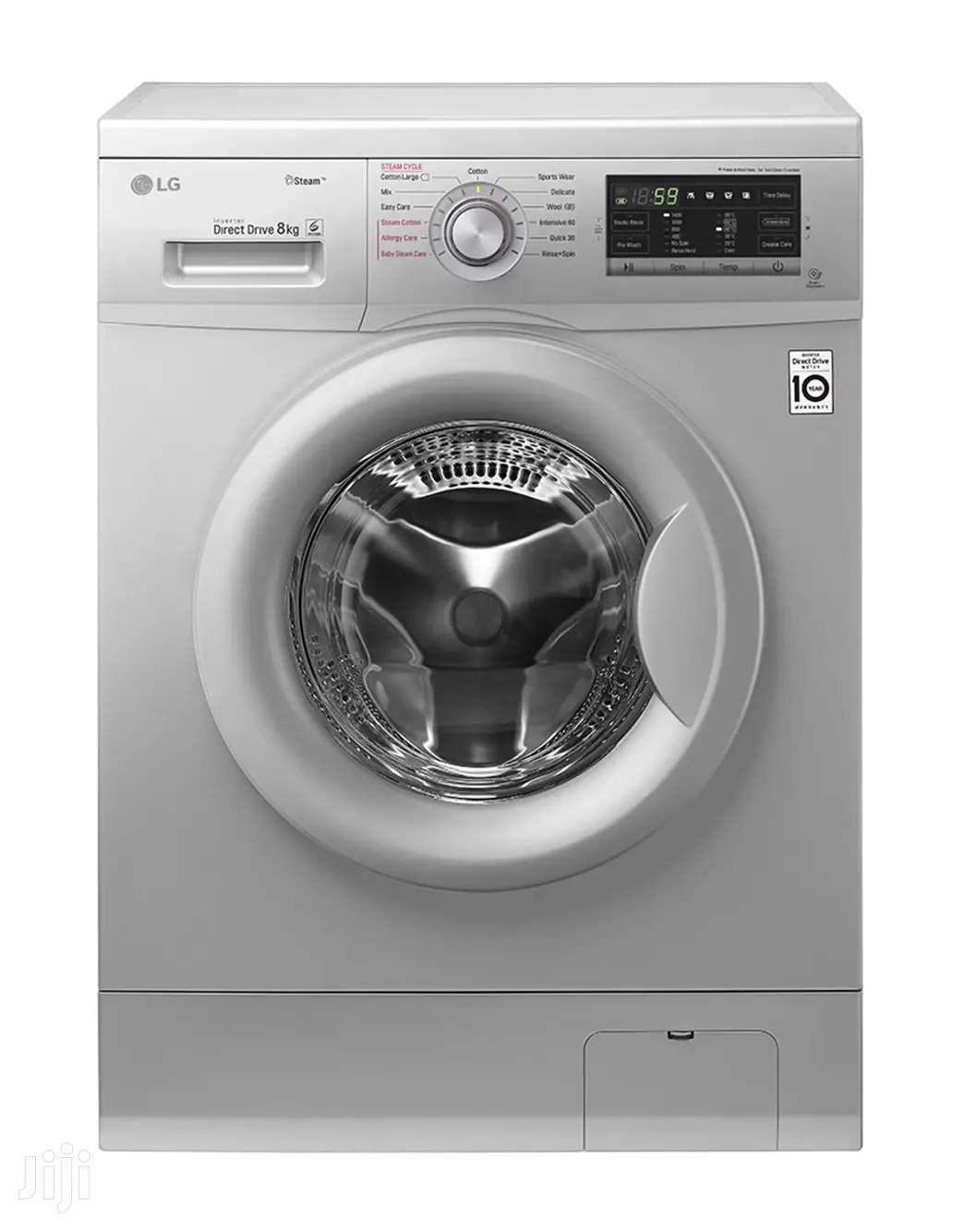 LG Front-Load 6 Motion Direct Drive Steam Washing Machin 8kg