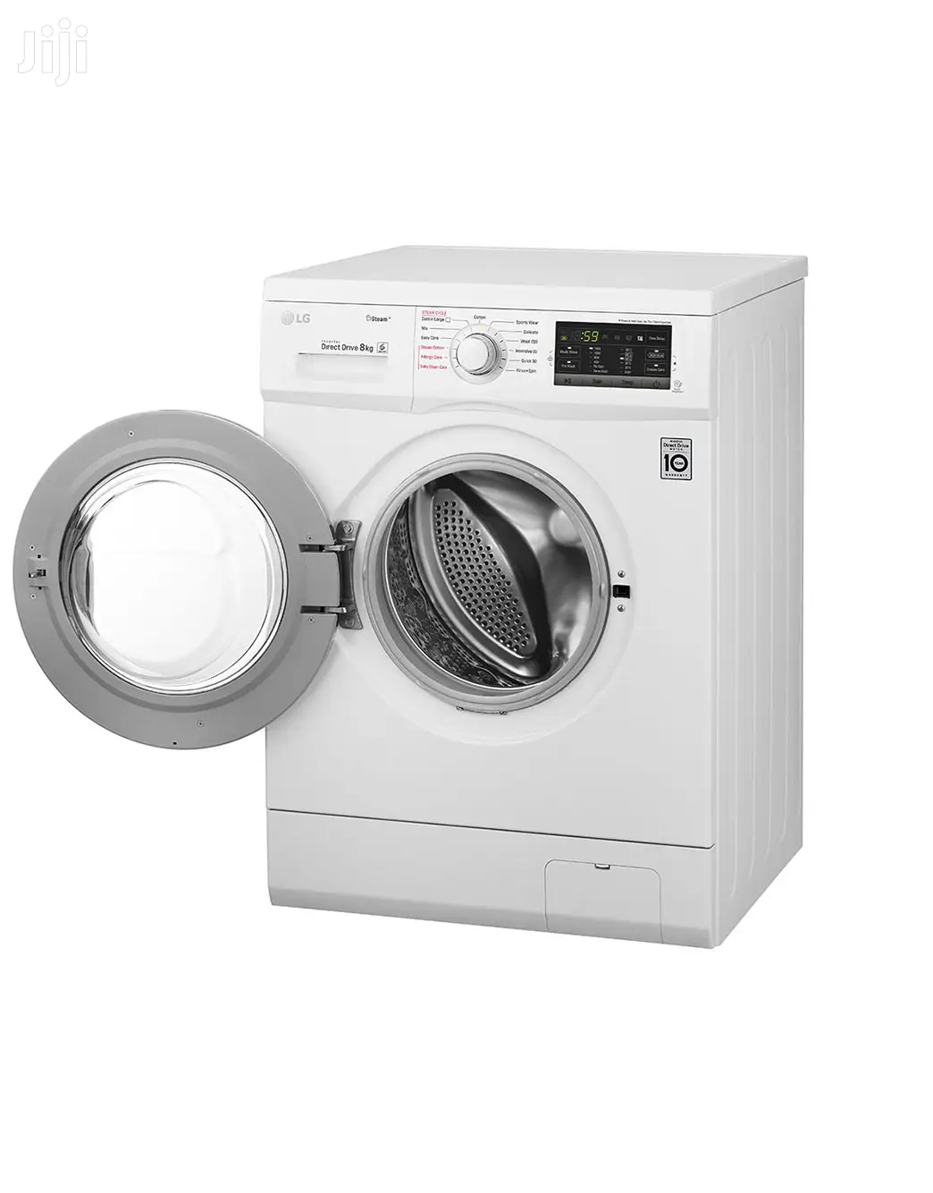 LG Front-load 6 Motion Direct Drive Steam Smart Washer 8kg