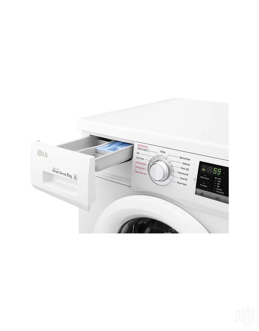 LG Front-load 6 Motion Direct Drive Steam Smart Washer 8kg