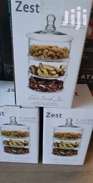 Zest 3 Layer Glass Snack Jar