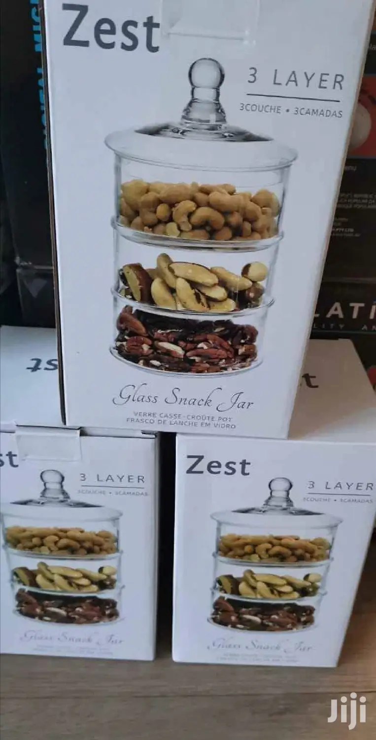 Zest 3 Layer Glass Snack Jar