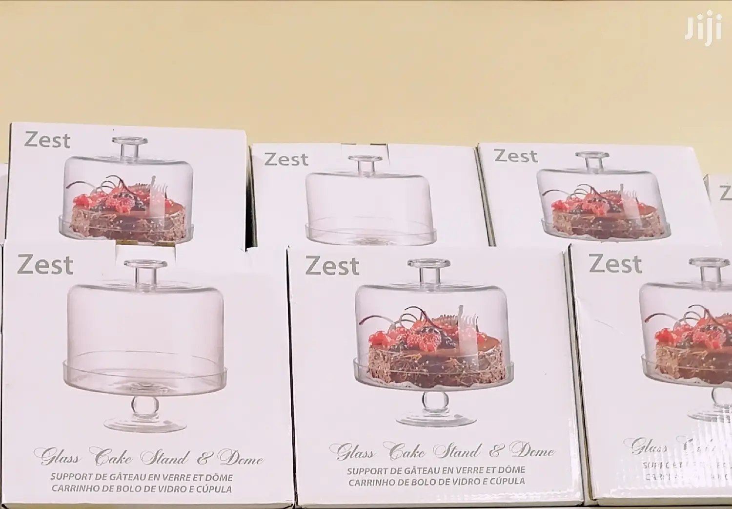 Zest Glass Cake Stand Dome