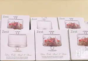 Zest Glass Cake Stand Dome