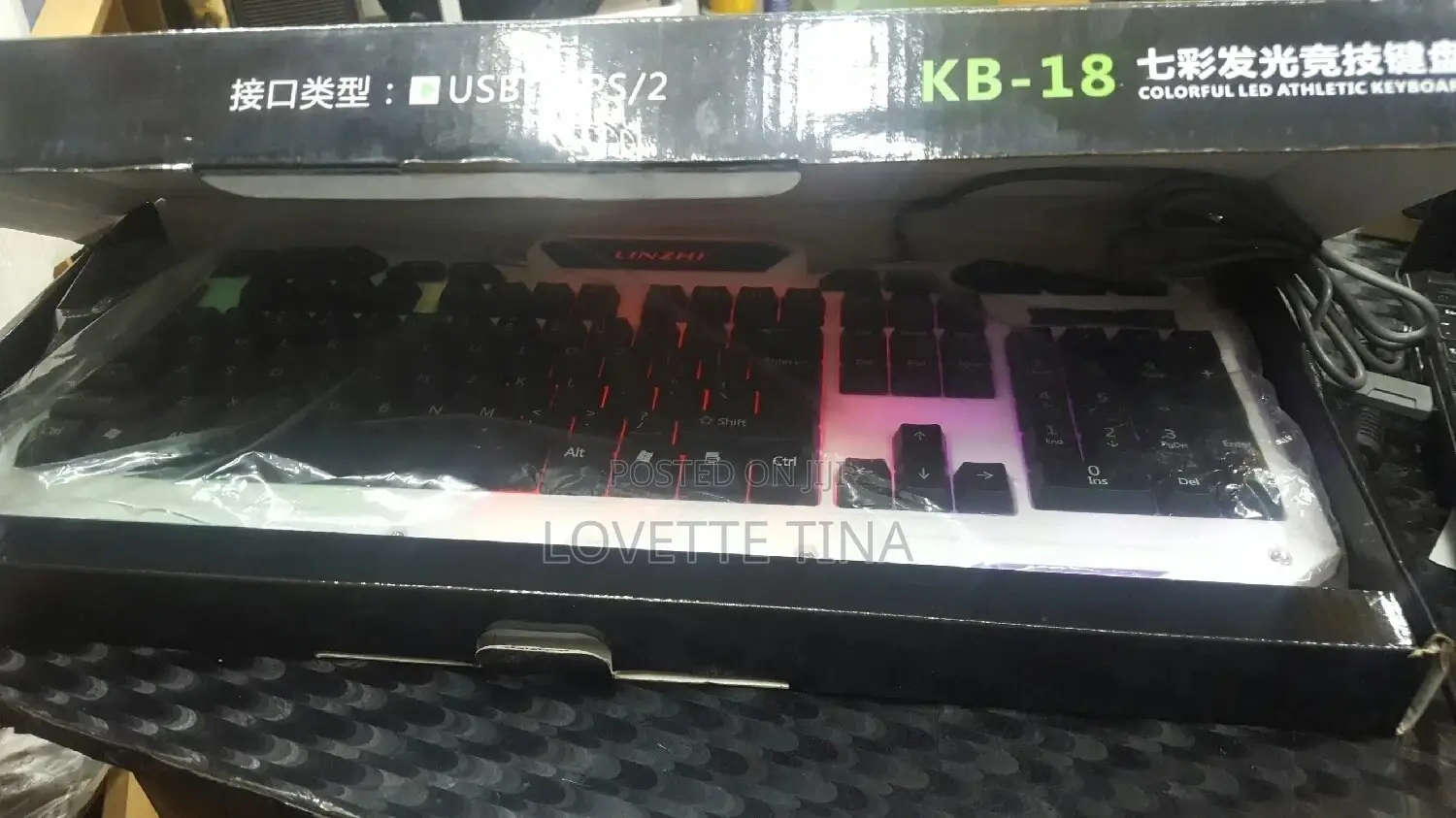Usb Gaming Colorful Led Athletic Keyboard