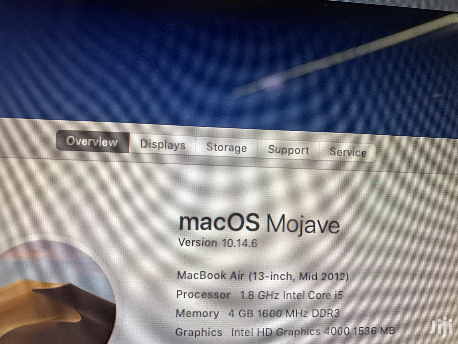 Laptop Apple MacBook Air 4GB Intel Core i5 SSD 500GB