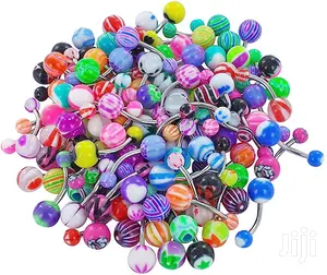 1pc Colorful Belly Button Bar Navel Barbells Rings