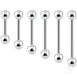 1pc Stainless Steel Tongue Barbells, Nipple Ring & Lip Stud