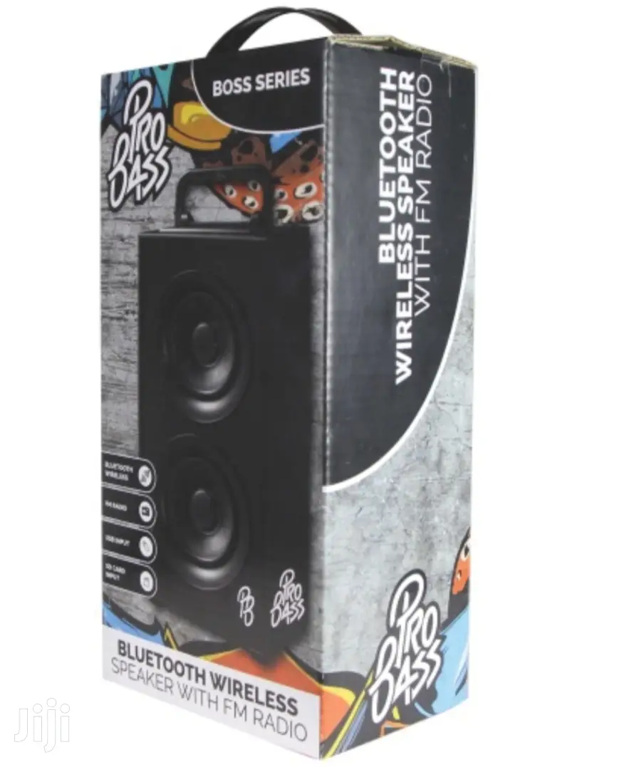 Pro Bass Bluetooth Wireless Speaker With FM Boss Series
