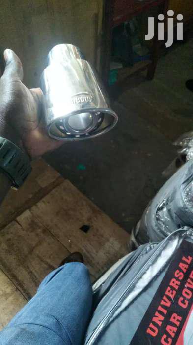 CAR Exhaust End Silver