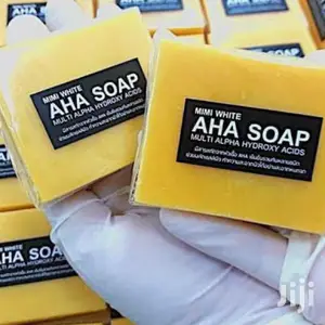 Mimi White Pure Brightening Alpha Hydrox Vitamin C AHA Soap
