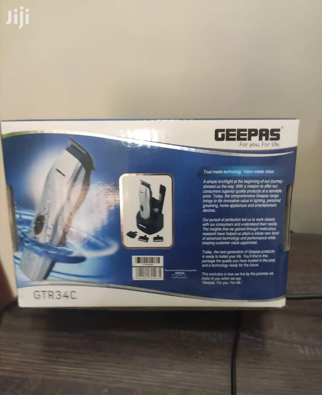 Geepas Rechargeable Waterproof Electric Hair Trimmer