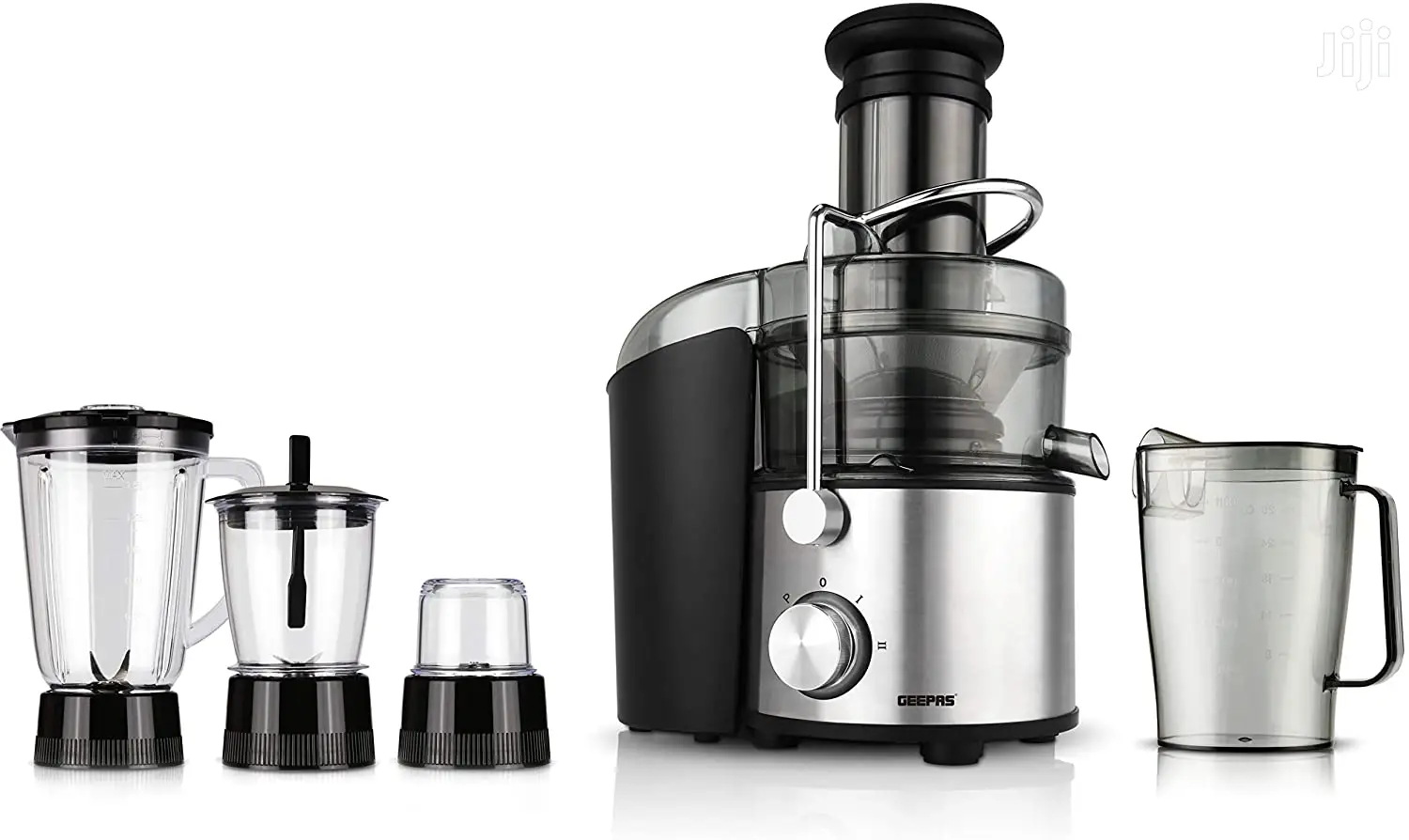 GEEPAS 4-in-1 Blender And Juice Extractor 800W