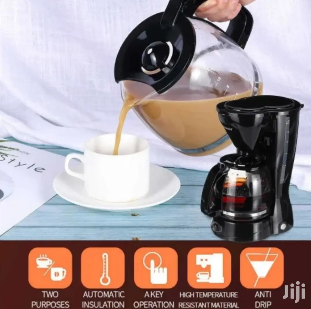 Sokany 1.5L Black Coffee Maker 800W
