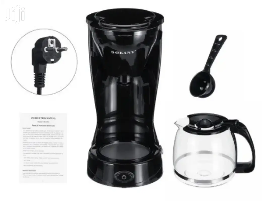 Sokany 1.5L Black Coffee Maker 800W