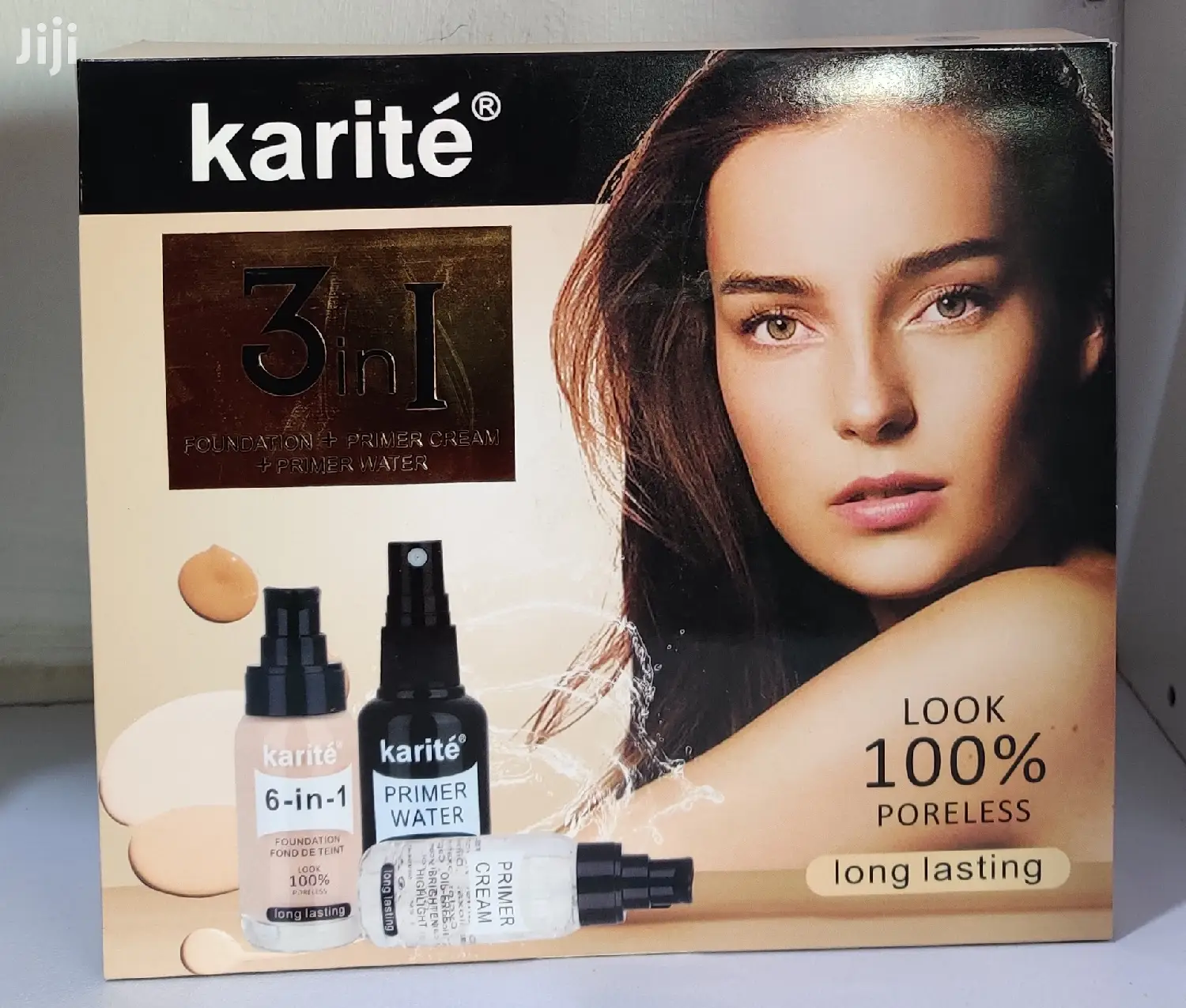 3-in-1 Professional Makeup Kit, Foundation, Primer and Spray