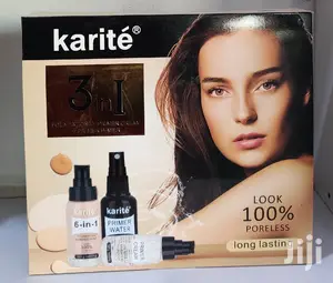 3-in-1 Professional Makeup Kit, Foundation, Primer and Spray