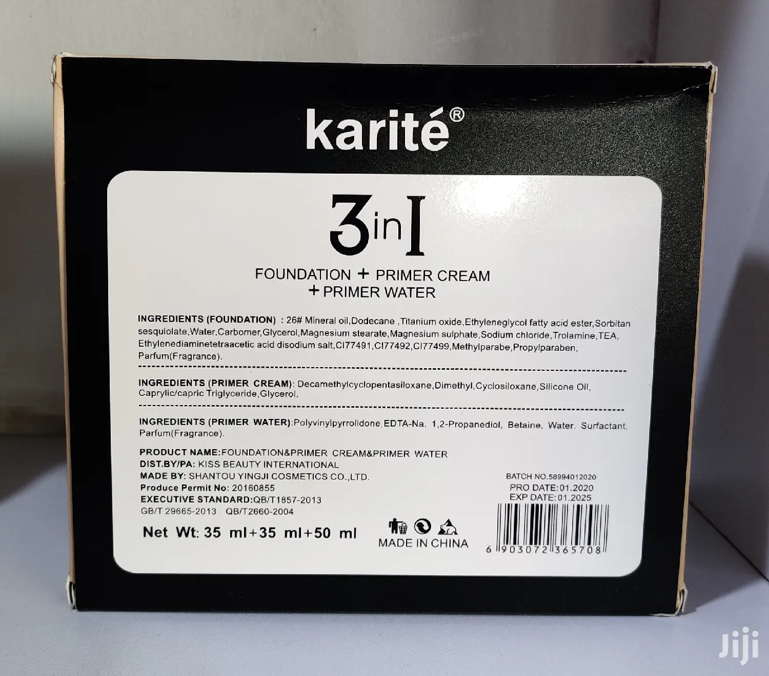3-in-1 Professional Makeup Kit, Foundation, Primer and Spray
