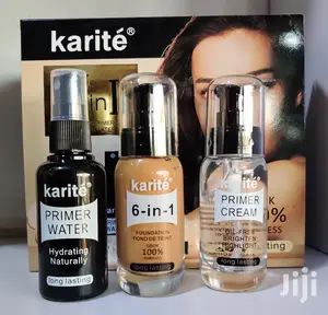 3-in-1 Professional Makeup Kit, Foundation, Primer and Spray
