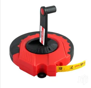 Geepas Strong Red & Black Fibre Measuring Tape 50meters