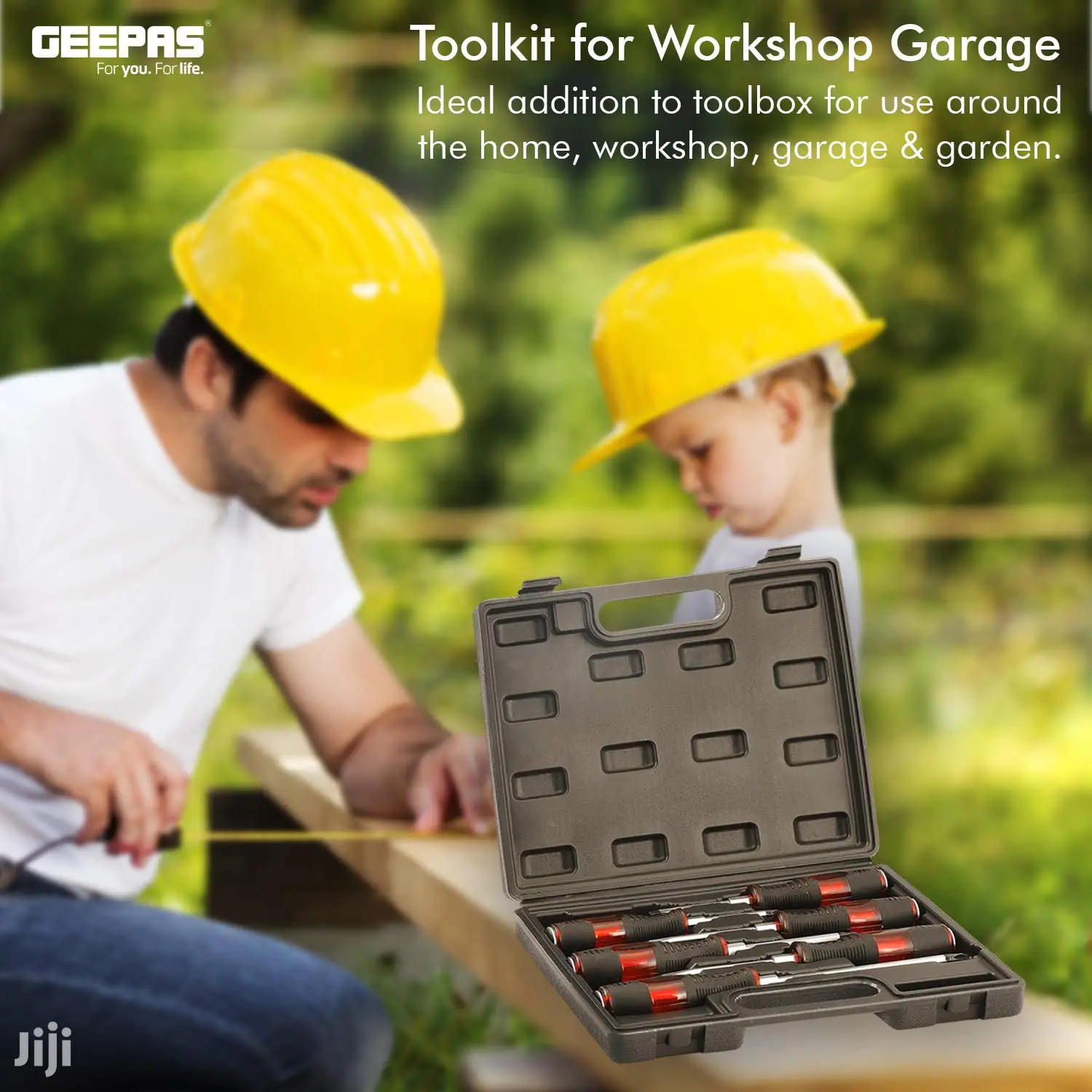 Geepas 6 Pcs Screwdriver Set With Magnetic Tip & Case