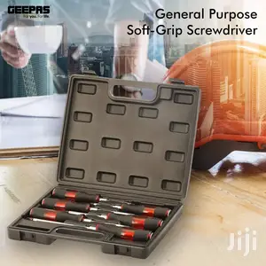 Geepas 6 Pcs Screwdriver Set With Magnetic Tip & Case