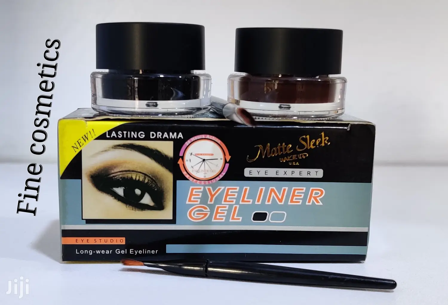 Sleek Water Proof Gel Eye Liner + Eyebrow-Black and Brown
