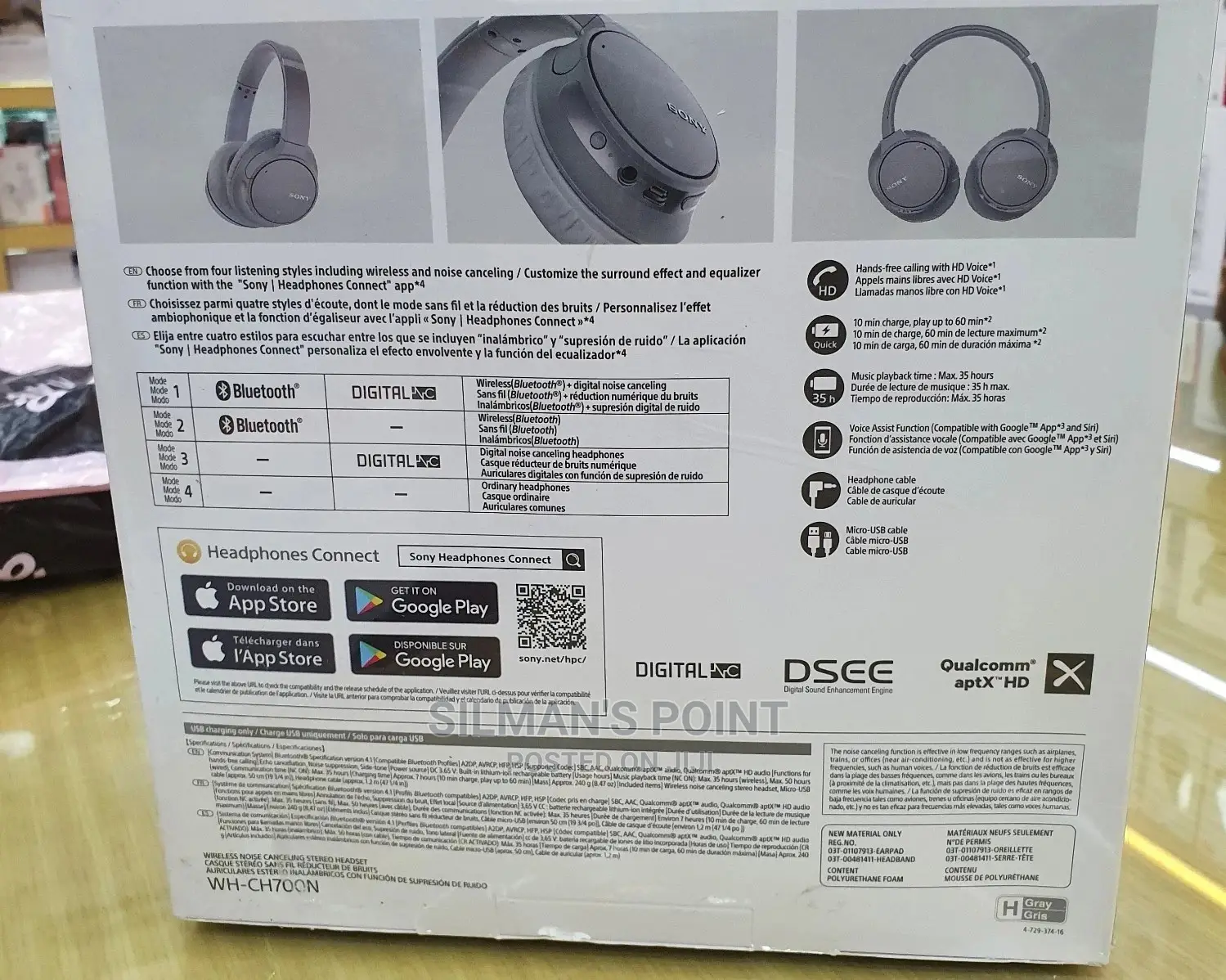 SONY Ch700n Bluetooth Headphones