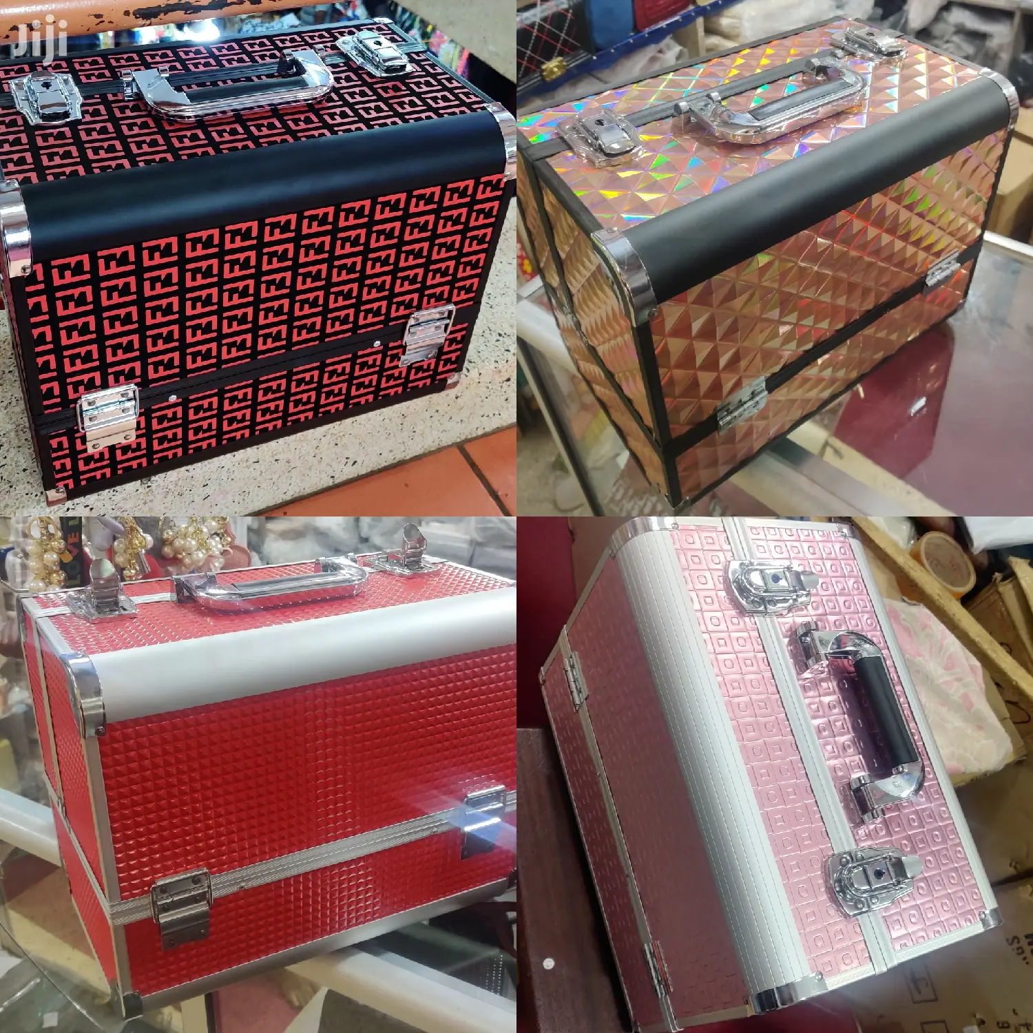 Large Capacity Makeup Train Cases Makeup Box and Jewelry Box