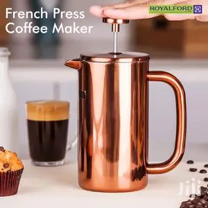 Royalford Coppery Stainless Steel Double Wall Coffee Press