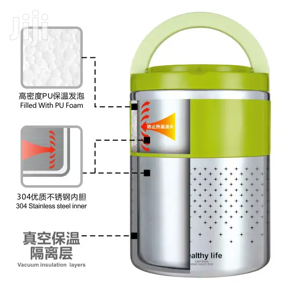 Healthy Life Stainless Steel Insulated Double Layer Lunchbox