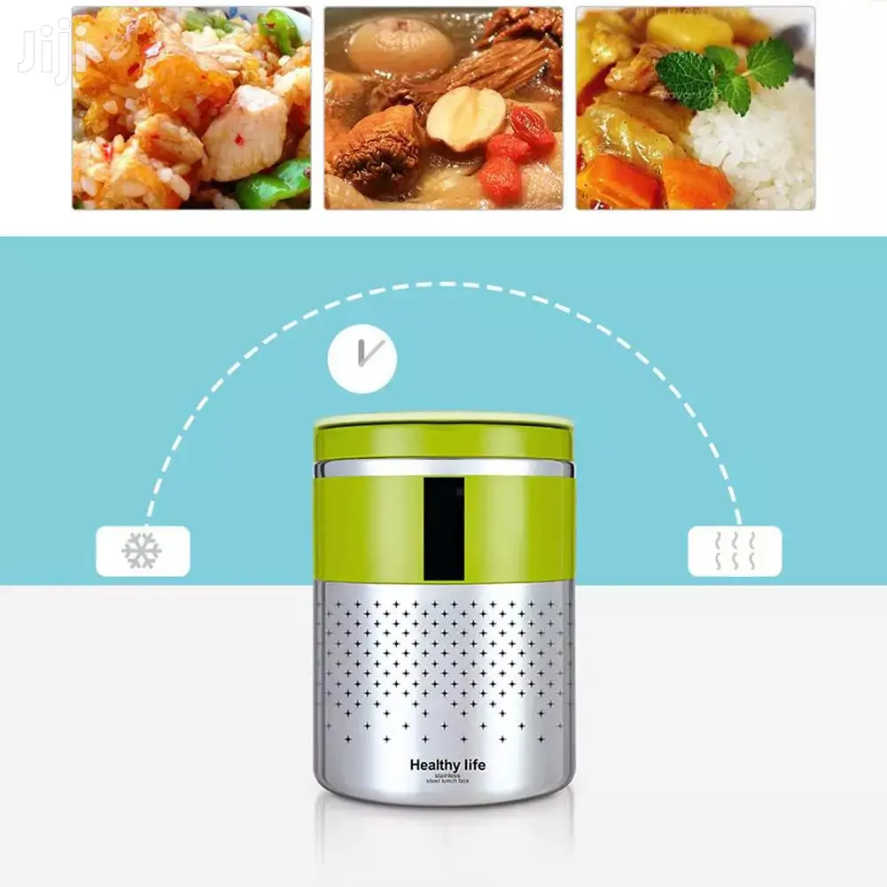 Healthy Life Stainless Steel Insulated Double Layer Lunchbox