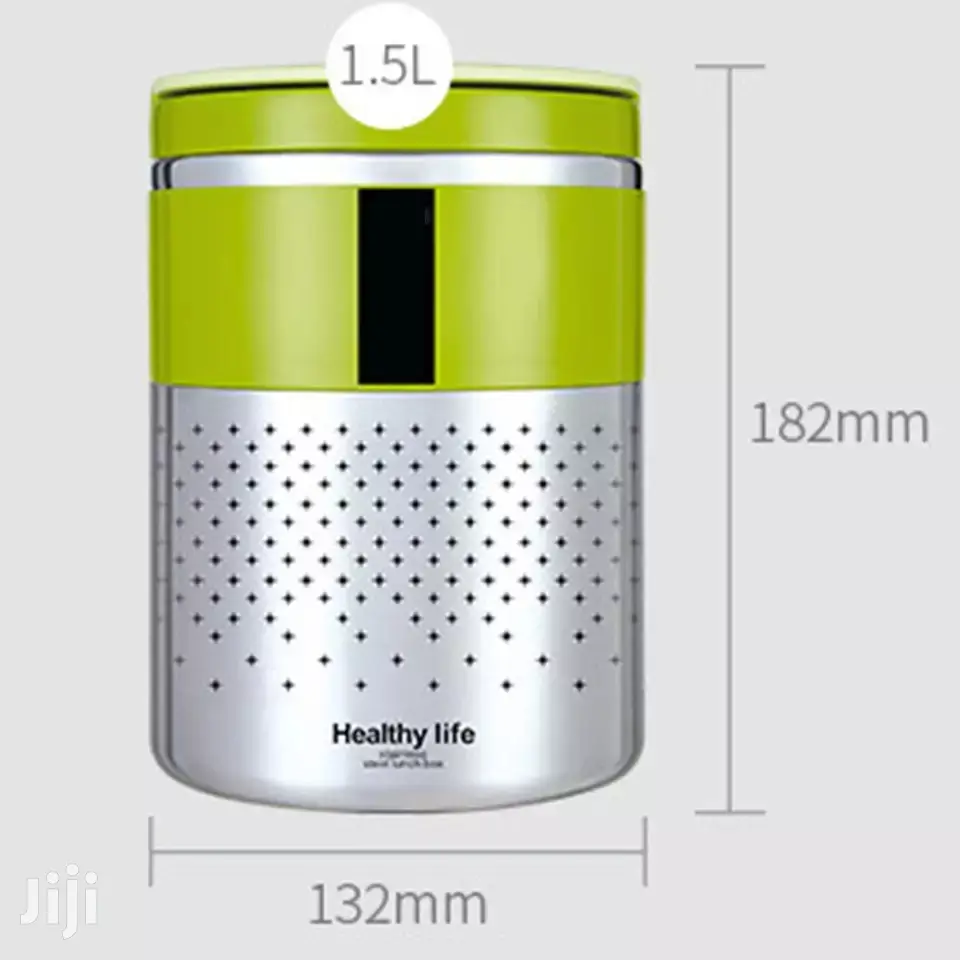 Healthy Life Stainless Steel Insulated Double Layer Lunchbox