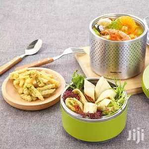Healthy Life Stainless Steel Insulated Double Layer Lunchbox