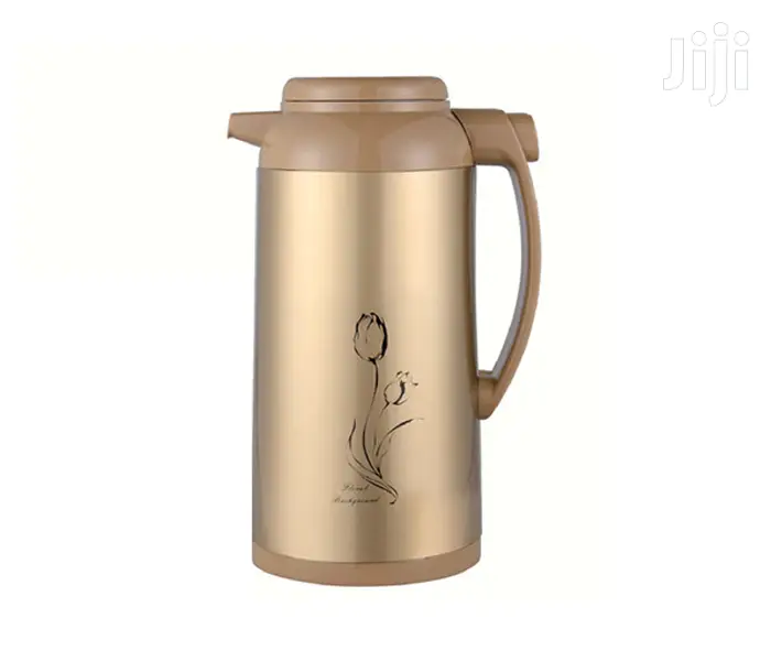 Geepas Double Wall Glass Refill Hot Cold Vacuum Flask 1.6L