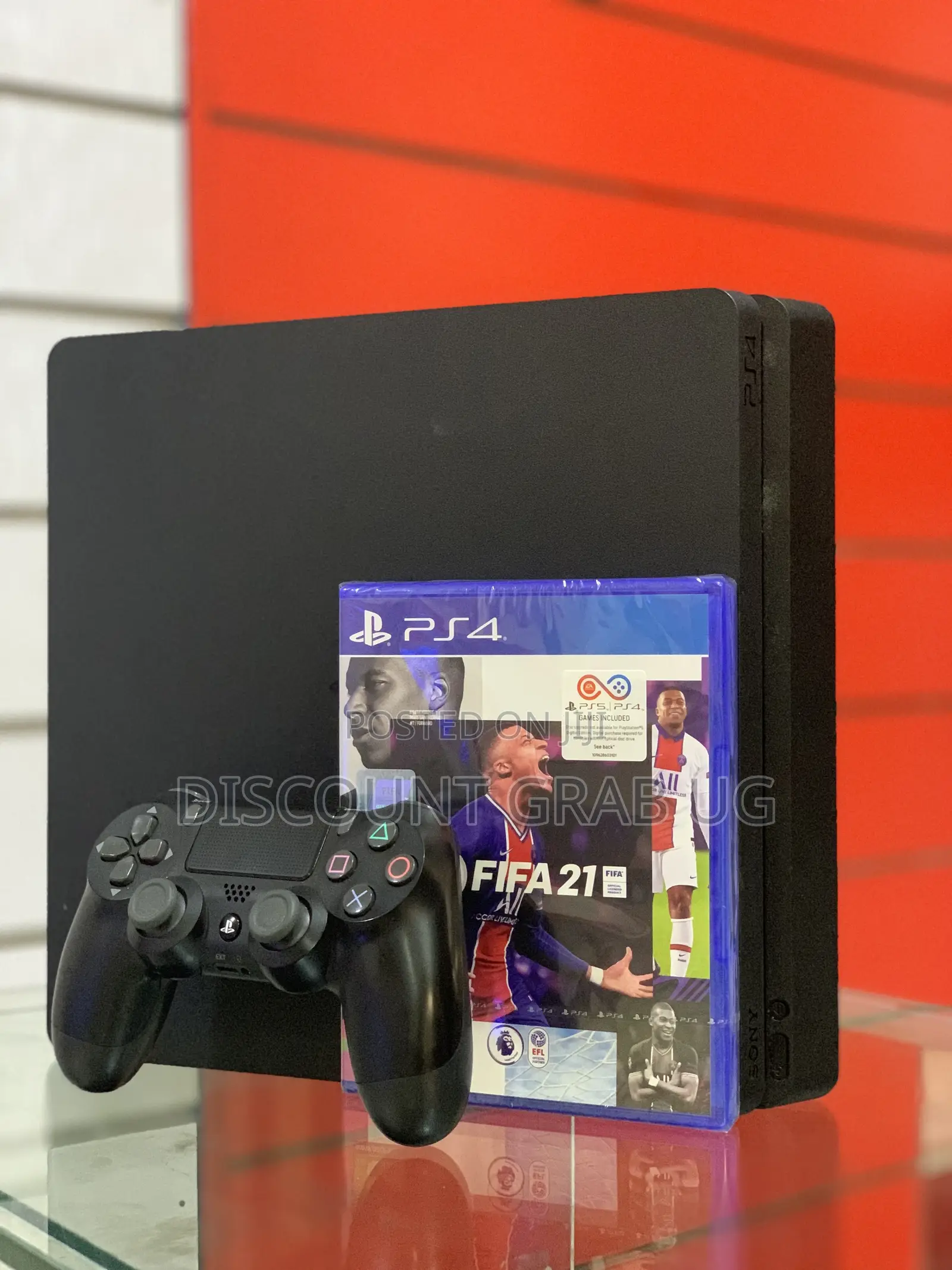 Playstation 4 Slim With Fifa 26 and One Controller