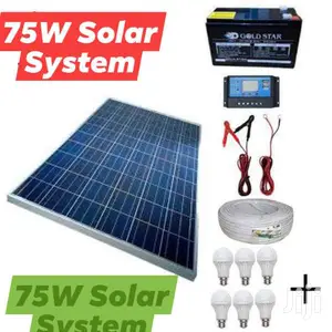 75 Watts Panel Solar System Full Kit