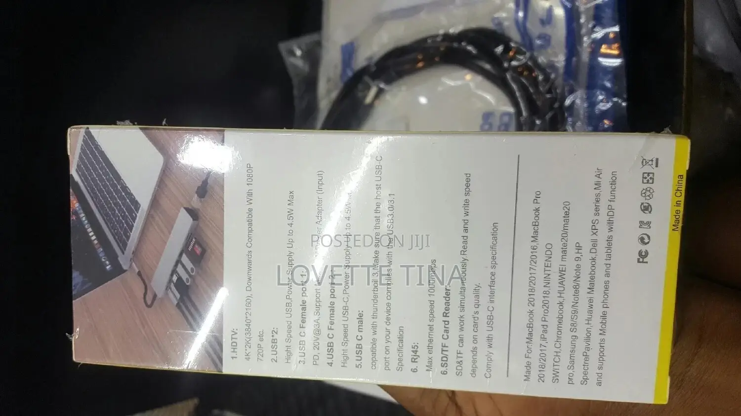 Type C to USB, Rj45,Hdmi 8 in 1